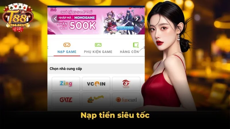 Nạp tiền siêu tốc