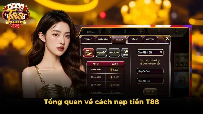 Tổng quan về cách nạp tiền T88